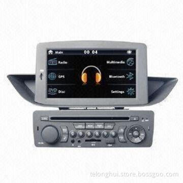 7-inch Car GPS Navigation System for Peugeot 308, with 1,024 x 768 Pixels High-resolution